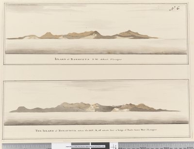 Island of Bonavista: 2 Profiles by William Hodges
