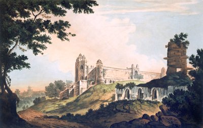 Pl. 12 A View of the Mosque at Futtipoor Sicri, from 