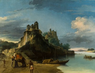 South-West Face of the Fortress of Chunur Ghur on the Ganges, Uttar Pradesh by William Hodges