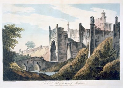 The East End of the Fort of Mongheer, 1787 by William Hodges