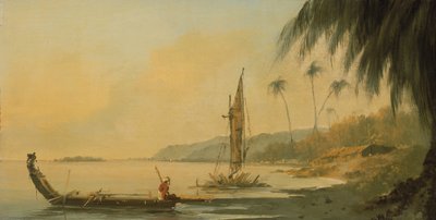 View from Point Venus, Island of Otaheite (Tahiti) by William Hodges