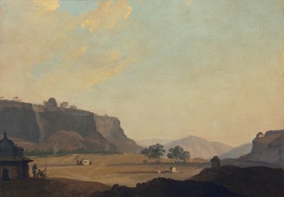 View near Fort Gwalior, India by William Hodges