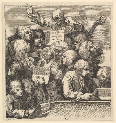 A Chorus of Singers, or The Oratorio by William Hogarth