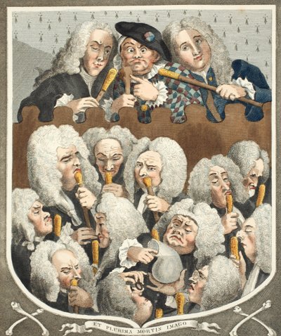 A Consultation of Physicians, or The Company of Undertakers, illustration from 