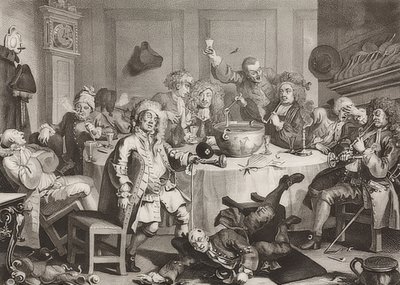 A Midnight Modern Conversation by William Hogarth
