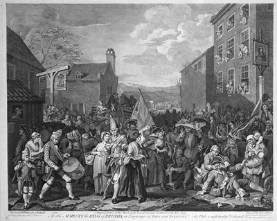 A Representation of the March of the Guards towards Scotland in the Year 1745, published 1750 by William Hogarth