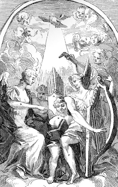 A Satire on the Altar-piece by Kent in St Clement Danes Church, Westminster, 1725 by William Hogarth