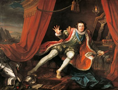 Actor David Garrick in Title Role of Richard III by William Hogarth