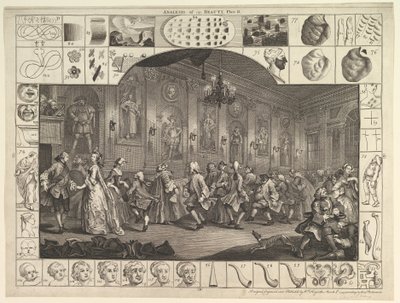 Analysis of Beauty, Plate 2, March 5, 1753 by William Hogarth