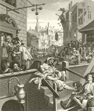 Beer Street and Gin Lane by William Hogarth