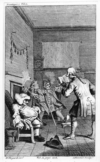 Corporal Trim Reading a Sermon, Frontispiece to 