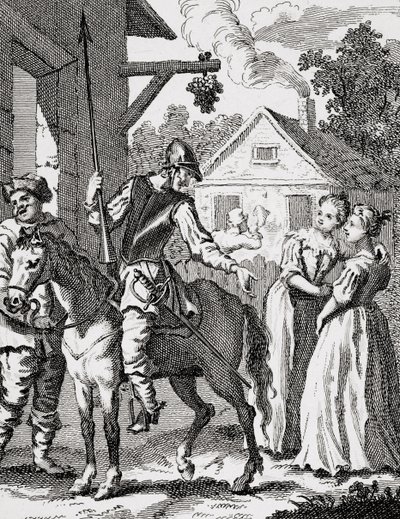 Don Quixote and Sancho Panza at an Inn by William Hogarth