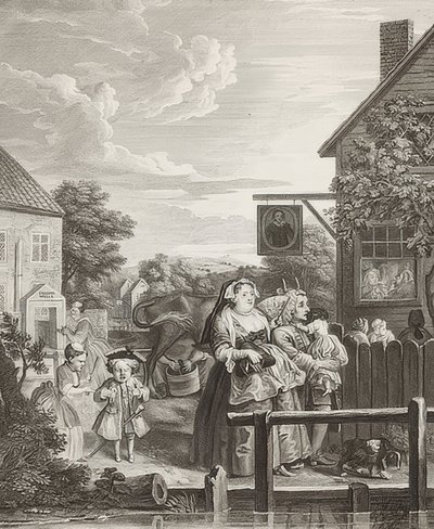 Evening. From: The Four Times of the Day. 1738 by William Hogarth