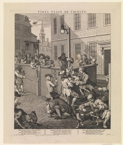 First Stage of Cruelty by William Hogarth