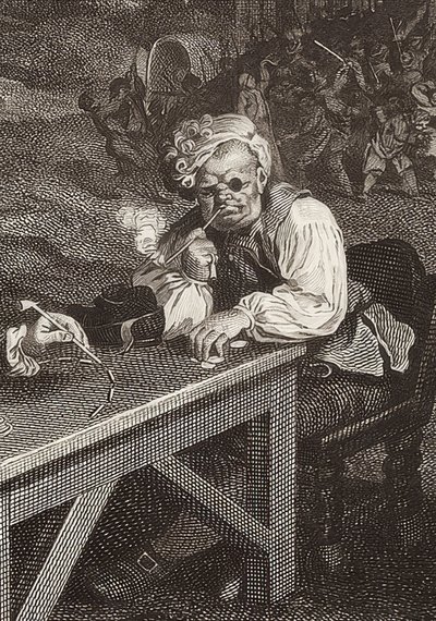 Four Prints of an Election. Plate 2: Canvassing for Votes (Detail). 1757 by William Hogarth