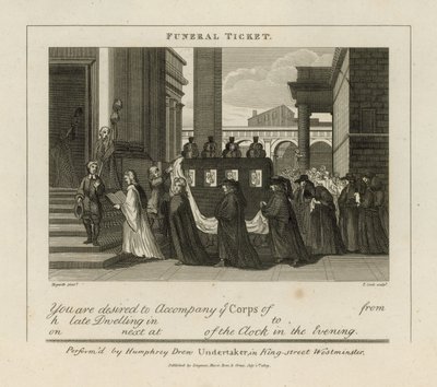 Funeral Ticket by William Hogarth