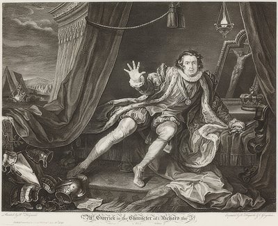 Garrick in the Character of Richard III. 1746 by William Hogarth