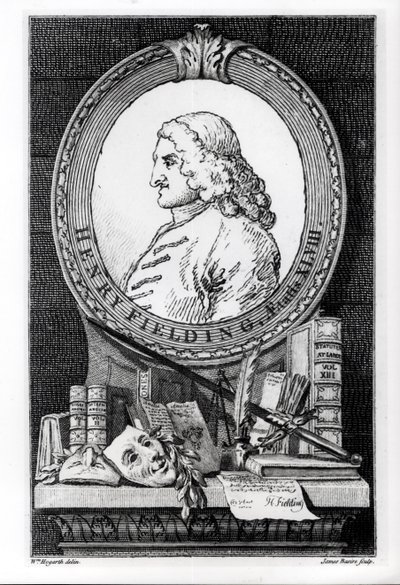 Henry Fielding at the Age of Forty Eight, engraved by James Basire by William Hogarth