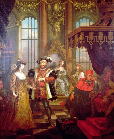 Henry VIII Introducing Anne Boleyn at Court by William Hogarth