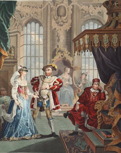 Henry VIII and Anne Boleyn, illustration from 