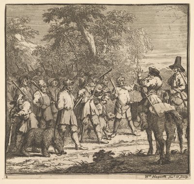 Hudibras First Adventure (Seventeen Small Illustrations for Samuel Butler