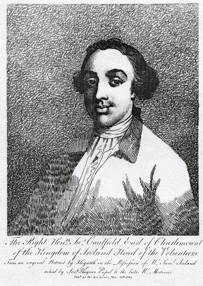 James Caulfield, 1st Earl of Charlemont, engraved by Joseph Haynes, 1782 by William Hogarth