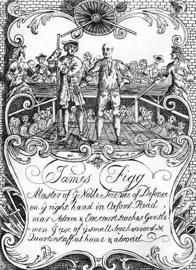 James Figg (advertisement) by William Hogarth