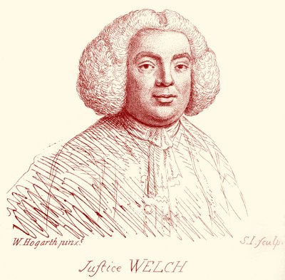 Justice Welch - portrait by William Hogarth