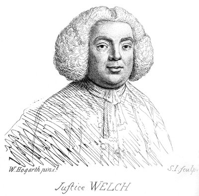 Justice Welch (portrait) by William Hogarth