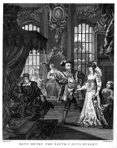 King Henry VIII and Anne Boleyn by William Hogarth