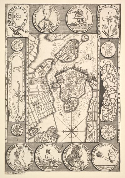 Map of Stockholm from Aubry de La Mottraye