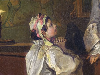 Marriage a la Mode: V, The Bagnio (detail) by William Hogarth
