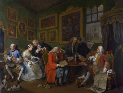Marriage a la Mode: I - The Marriage Settlement by William Hogarth