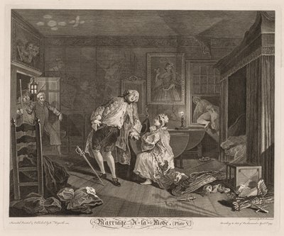 Marriage à la Mode: The Death of the Earl by William Hogarth