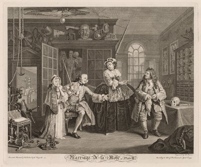 Marriage à la Mode: The Scene with the Quack by William Hogarth