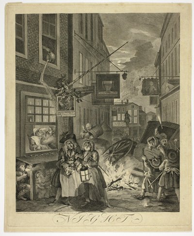 Night, Plate Four from The Four Times of Day by William Hogarth