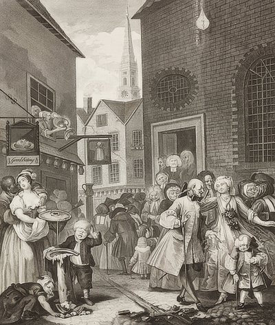 Noon. From: The Four Times of the Day. 1738 by William Hogarth