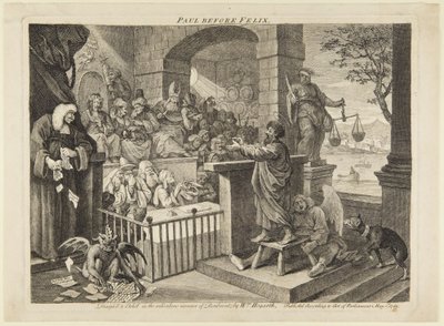 Paul before Felix by William Hogarth