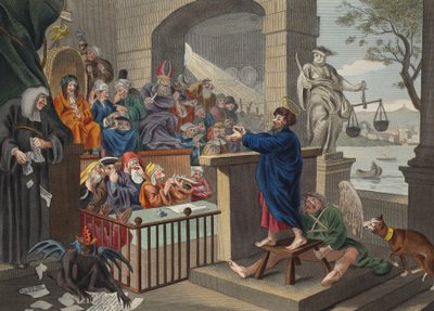 Paul before Felix, illustration from 