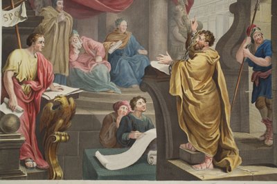 Paul before Felix, illustration from 