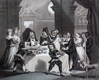 Sancho at the Feast, Starved by his Physician by William Hogarth