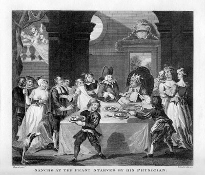 Sancho Starved by His Physician by William Hogarth