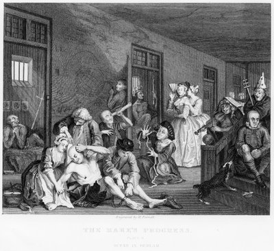 Scene in Bedlam, plate VIII, from A Rake