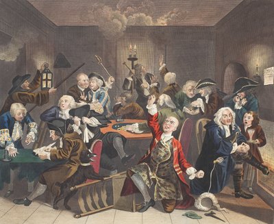 Scene in a Gaming House, Plate VI from 
