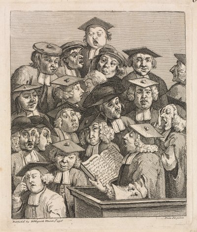 Scholars at a Lecture by William Hogarth