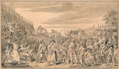 Sketch for plate XI of Industry and Idleness, 1747 by William Hogarth