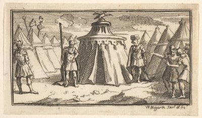 Taking Away the Military Belt or Girdle John Beaver, Roman Military Punishments by William Hogarth