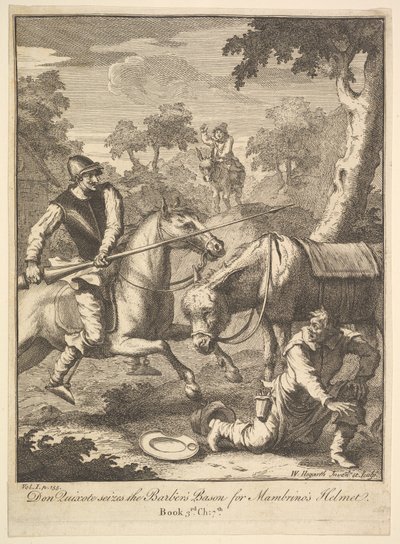 The Adventure of Mambrinos Helmet by William Hogarth