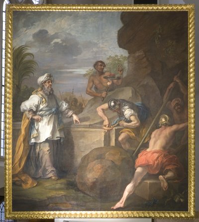 The Altarpiece of St Mary Redcliffe (left panel) by William Hogarth