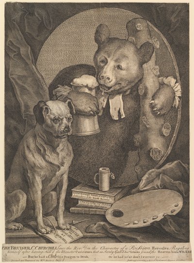 The Bruiser Caricature of Charles Churchill by William Hogarth